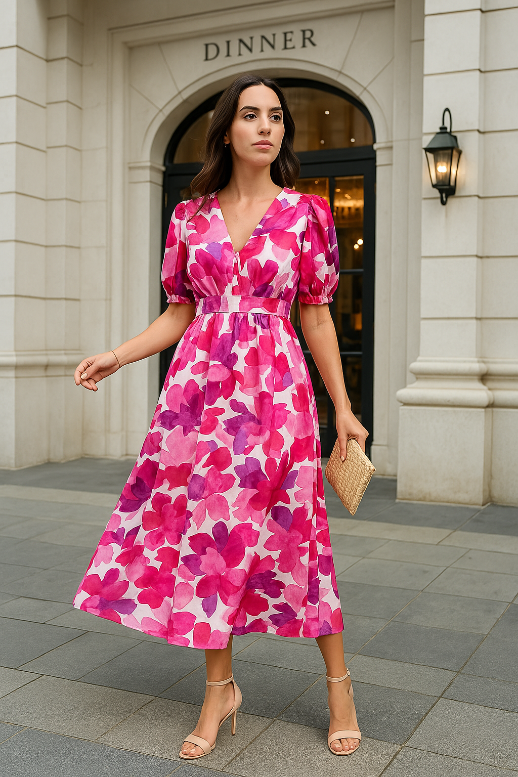 Germaine – Luftiges Sommerkleid mit Blumendruck