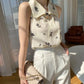 Elegante Vintage Damen Bluse
