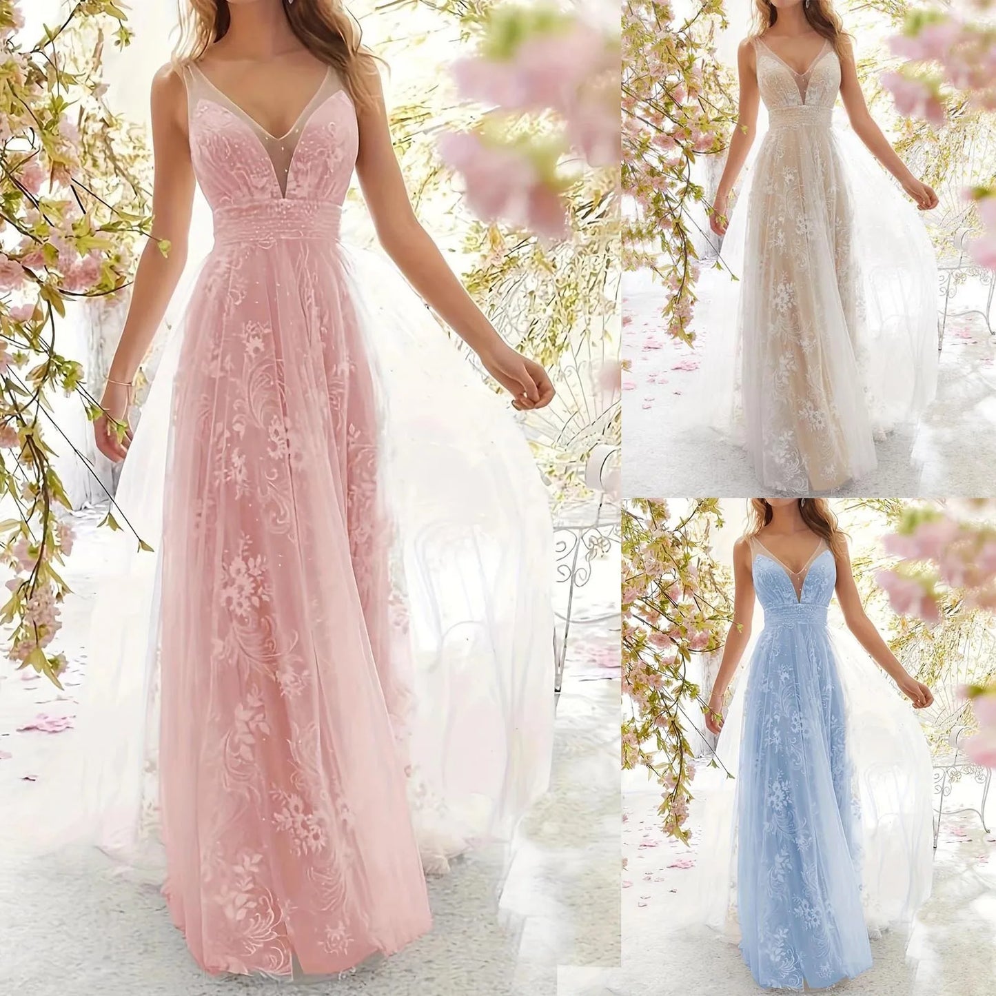 Jessica | Damen Maxi-Kleid
