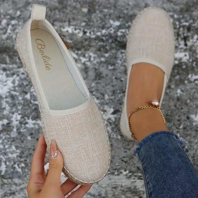 Flache Espadrilles für Damen – Zelithya