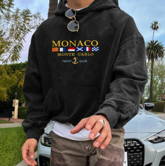 WW | Luxus Monaco Yachtclub Kapuzenpulli