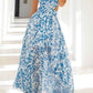 Damen Ärmelloses Maxikleid mit Blumenmuster für den Sommer