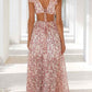 Damen Ärmelloses Maxikleid mit Blumenmuster für den Sommer
