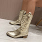 Gracie - legante Metallic-Cowboystiefel