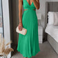 Elsa - Plissee-Maxikleid