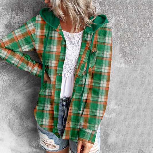 WW - Elegante Kapuzenjacke mit Karodesign