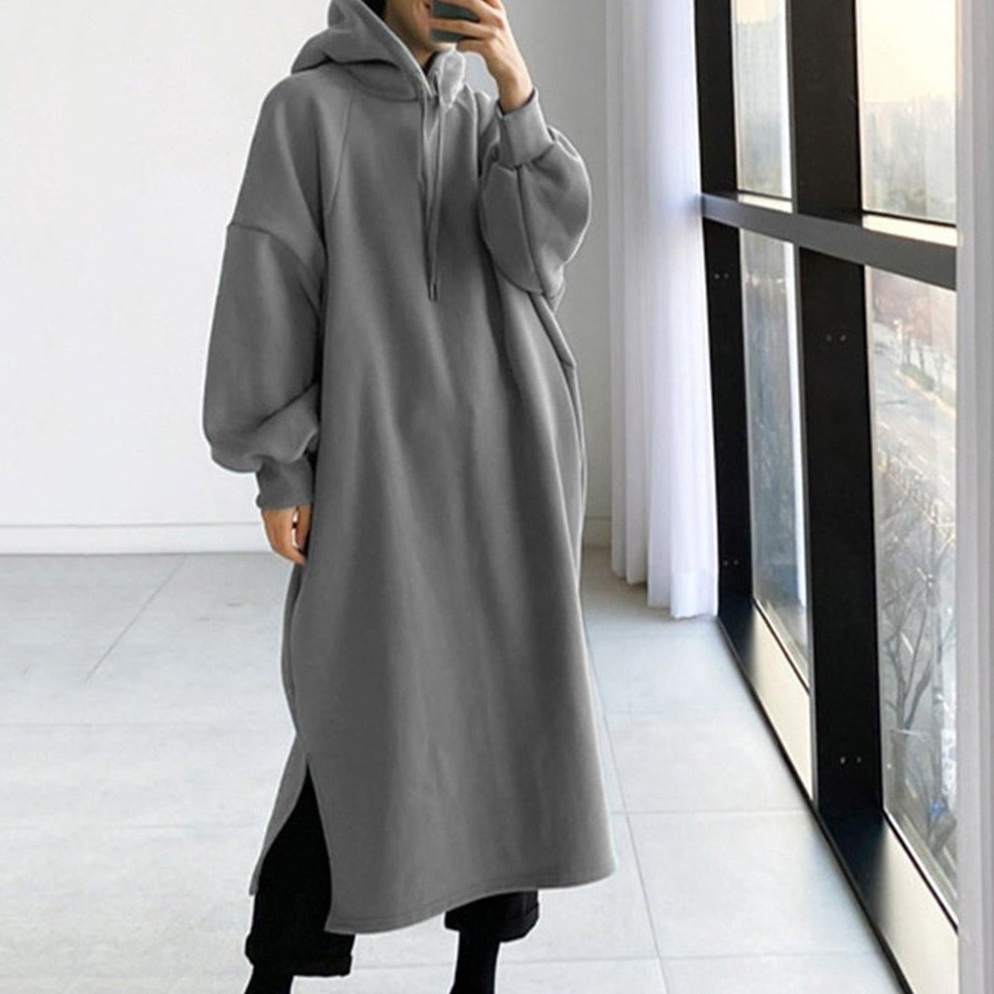 W&W - Lässiger Langarmpullover mit Kapuze