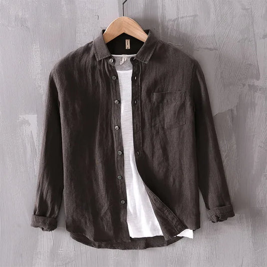 Ralf Langarmhemd mit Button-Down Kragen