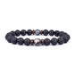 Lava-Männer| Natürliche Lavasteine Armband