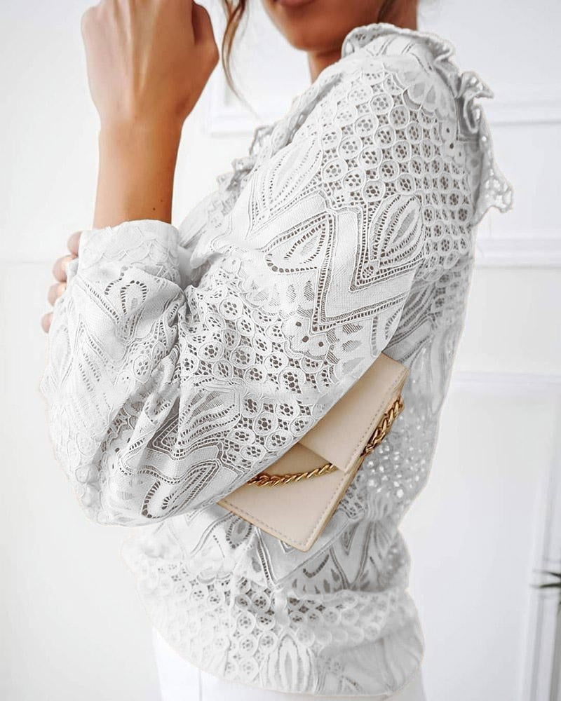 Bluse I LisaBlouse mit Rüschen für Frauen - Frühling 2025 Kollektion