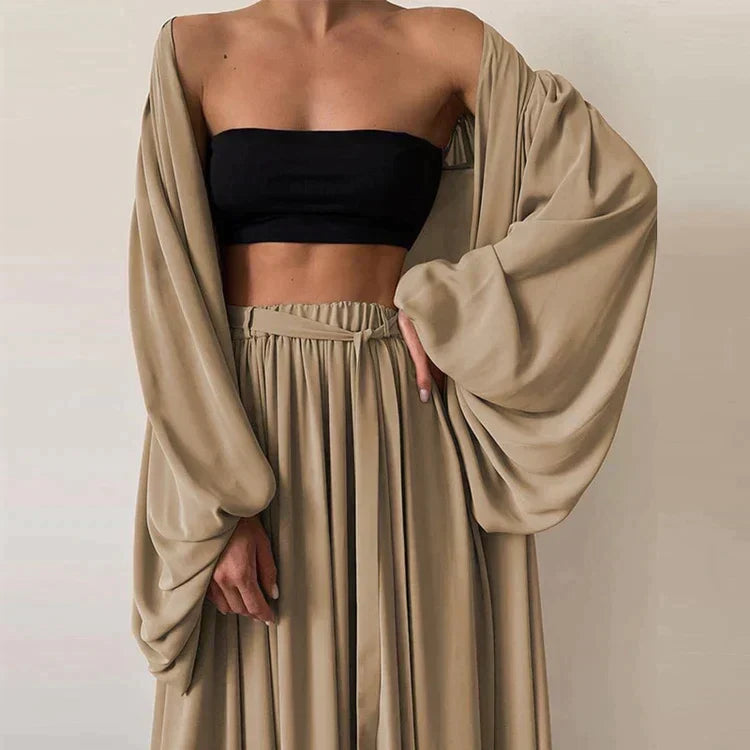 3-teiliges Sommer-Set mit Blazer, Hose & Top – Leonie