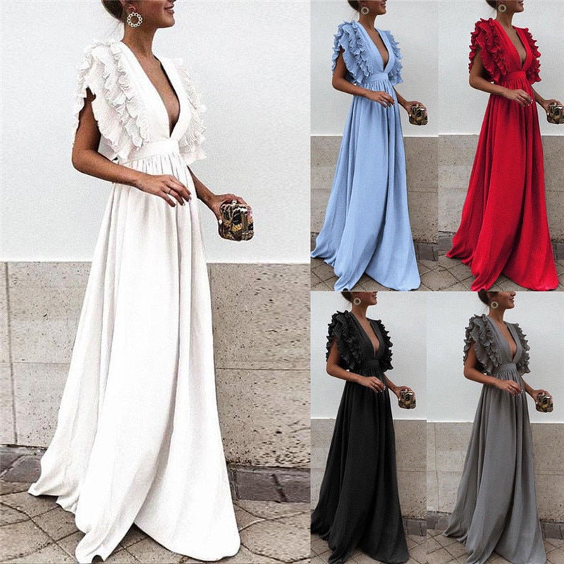 Langes Sommerkleid für Frauen - MacksDress