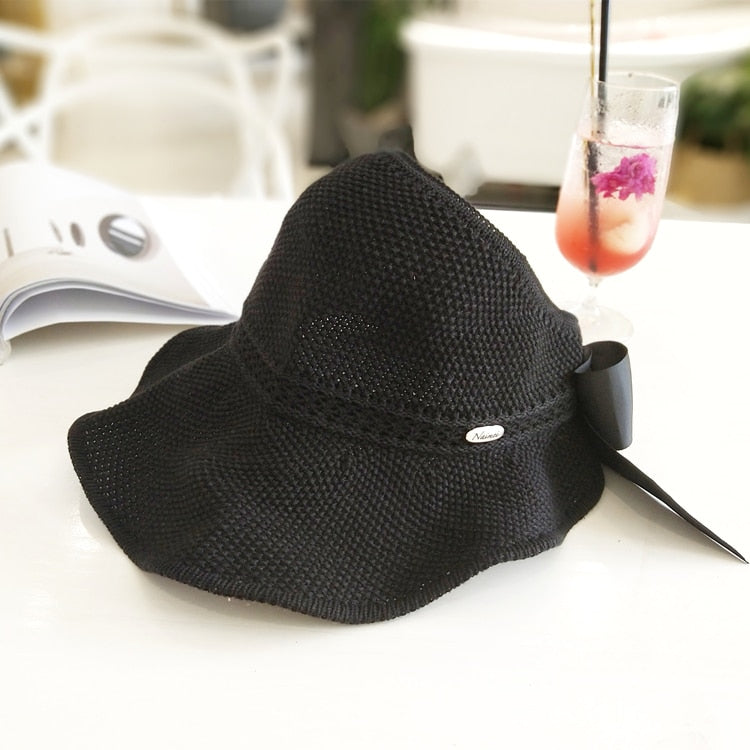 Trendiger Sommerstrohhut mit Öffnung für Pferdeschwanz | 1 kaufen, 1 gratis - SonnenSchwung