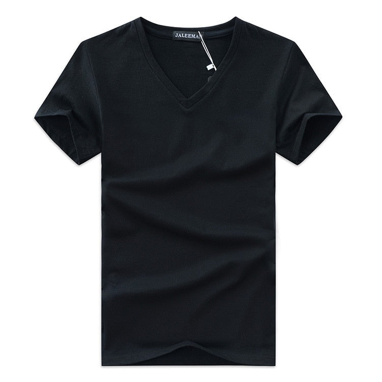 Slim Fit V-Ausschnitt T-Shirt Herren 1+1 GRATIS – Bequem & Alltagstauglich – Jonas