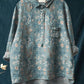 Klassische Damen Bluse mit Blumenmuster