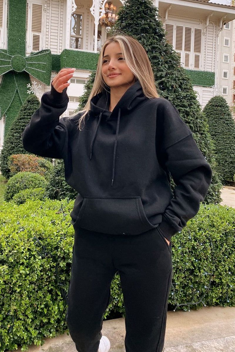 WW Kuschelige Damen-Set mit Hoodie und Sweatpants | Bequeme Pullover-Sweatshirts