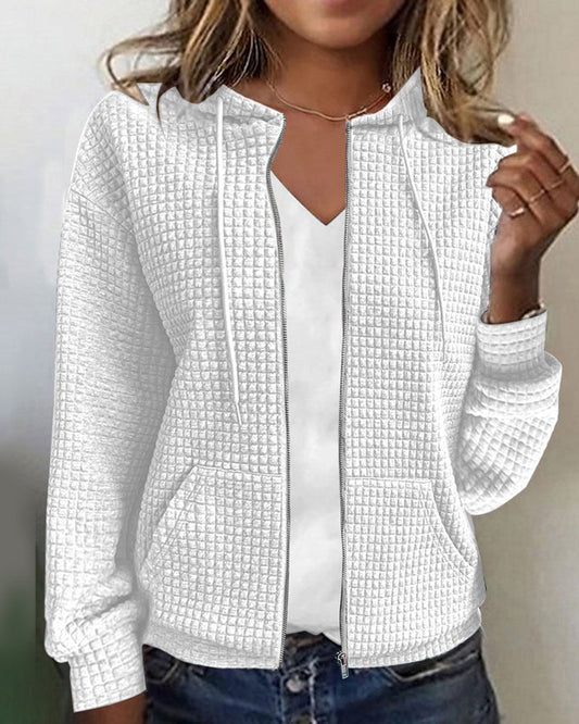 WW | Modisches Sweatshirt Mit Kapuze Und Taschen Für Frauen