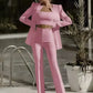 Modisches 3-teiliges Set mit Blazer, Top und Rock – Jamalia