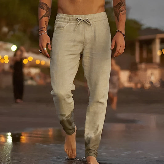 Trafford - Lässige Strandhose aus Leinen für Herren