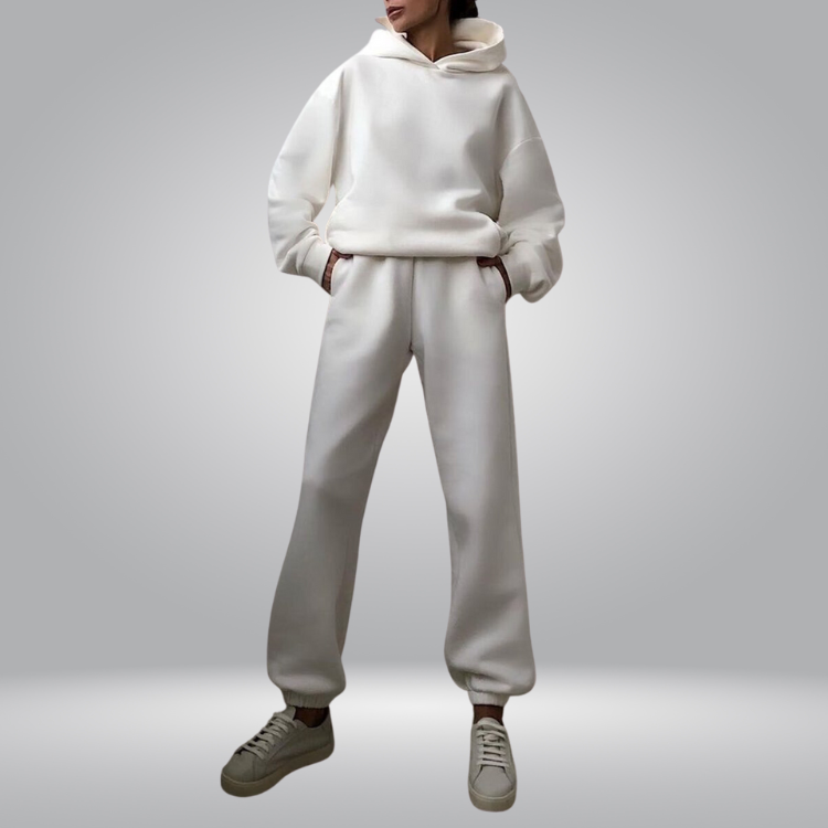 WW | Trainingsanzug Lässiges 2-teiliges Hoodie & Sweatpants Set für Damen
