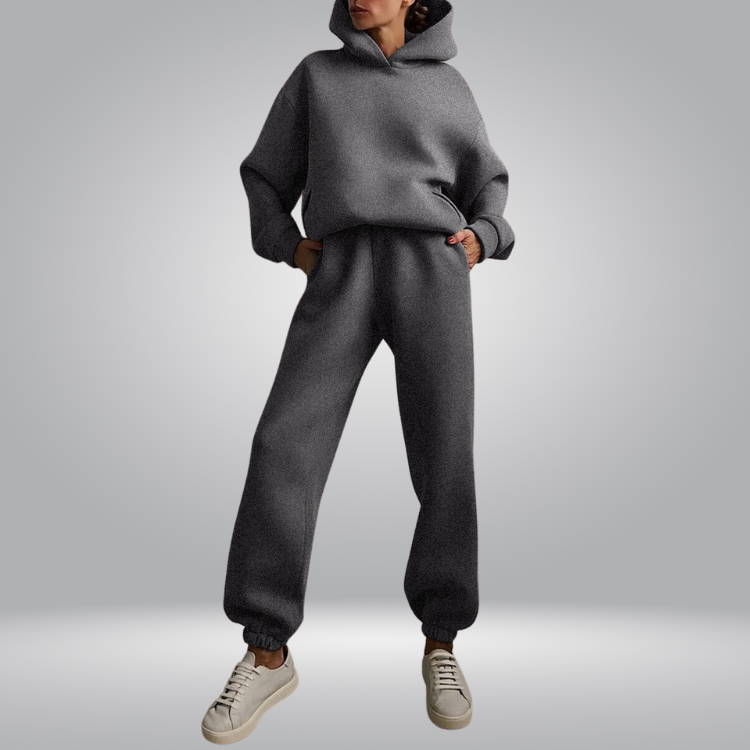 WW | Trainingsanzug Lässiges 2-teiliges Hoodie & Sweatpants Set für Damen
