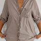 Damen Festliche Button Down Hemd | Langarm