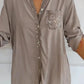 Damen Festliche Button Down Hemd | Langarm