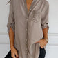 Damen Festliche Button Down Hemd | Langarm
