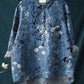 Klassische Damen Bluse mit Blumenmuster
