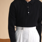 Hochwertiger Herren Polo-Strickpullover in Ripp-Optik