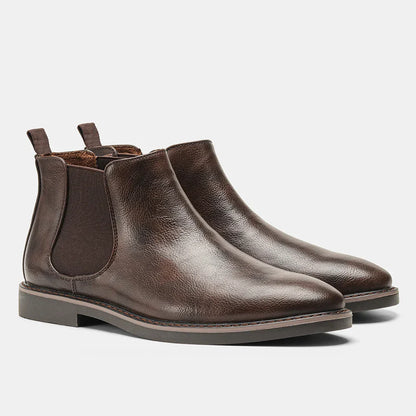 Eleganter Chelsea-Stiefel für Herren aus Leder
