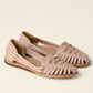 Damen Leder Huarache Sandalen – Handgefertigte Sommerschuhe im geflochtenen Design