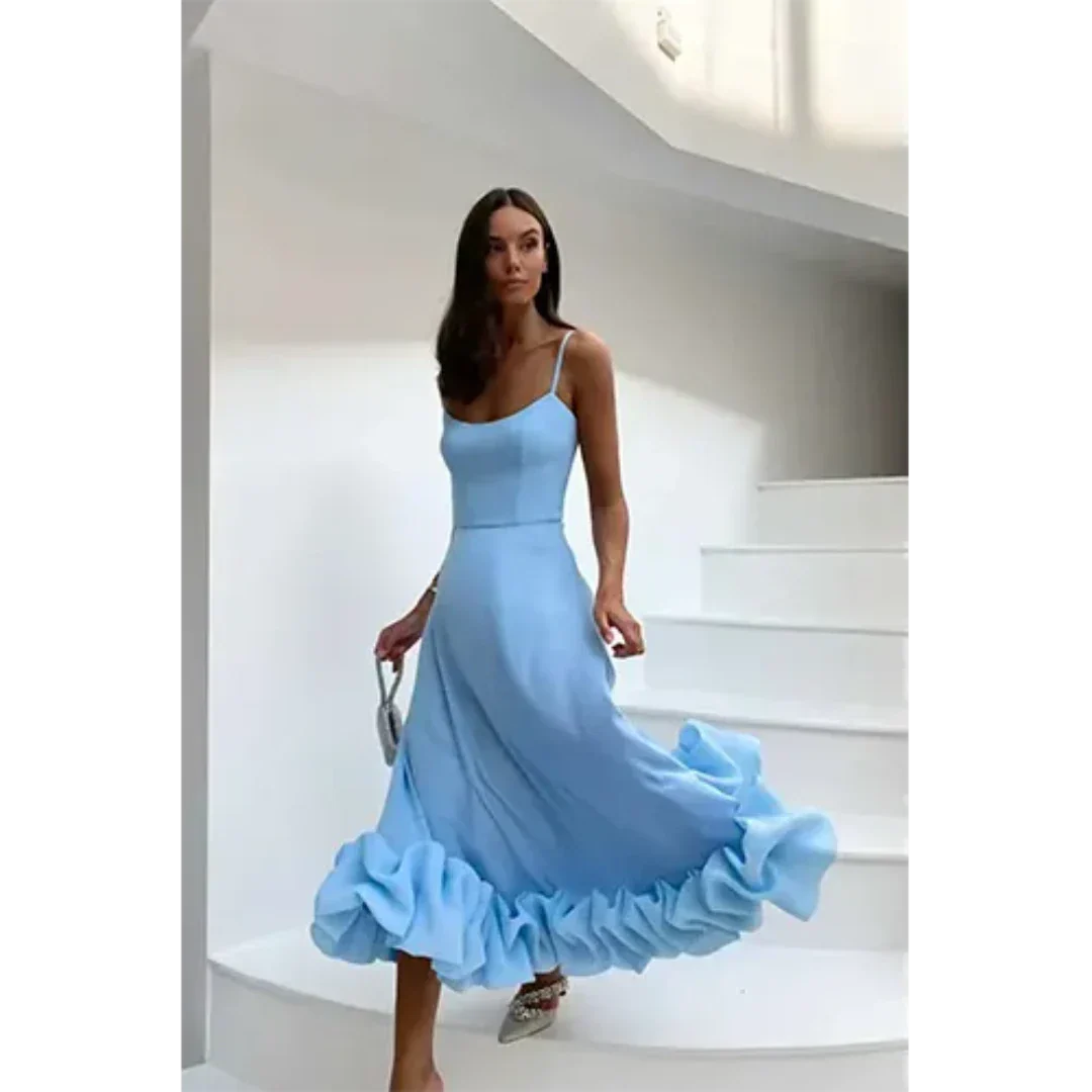 Minta | Damen Ärmelloses Partykleid | Midi