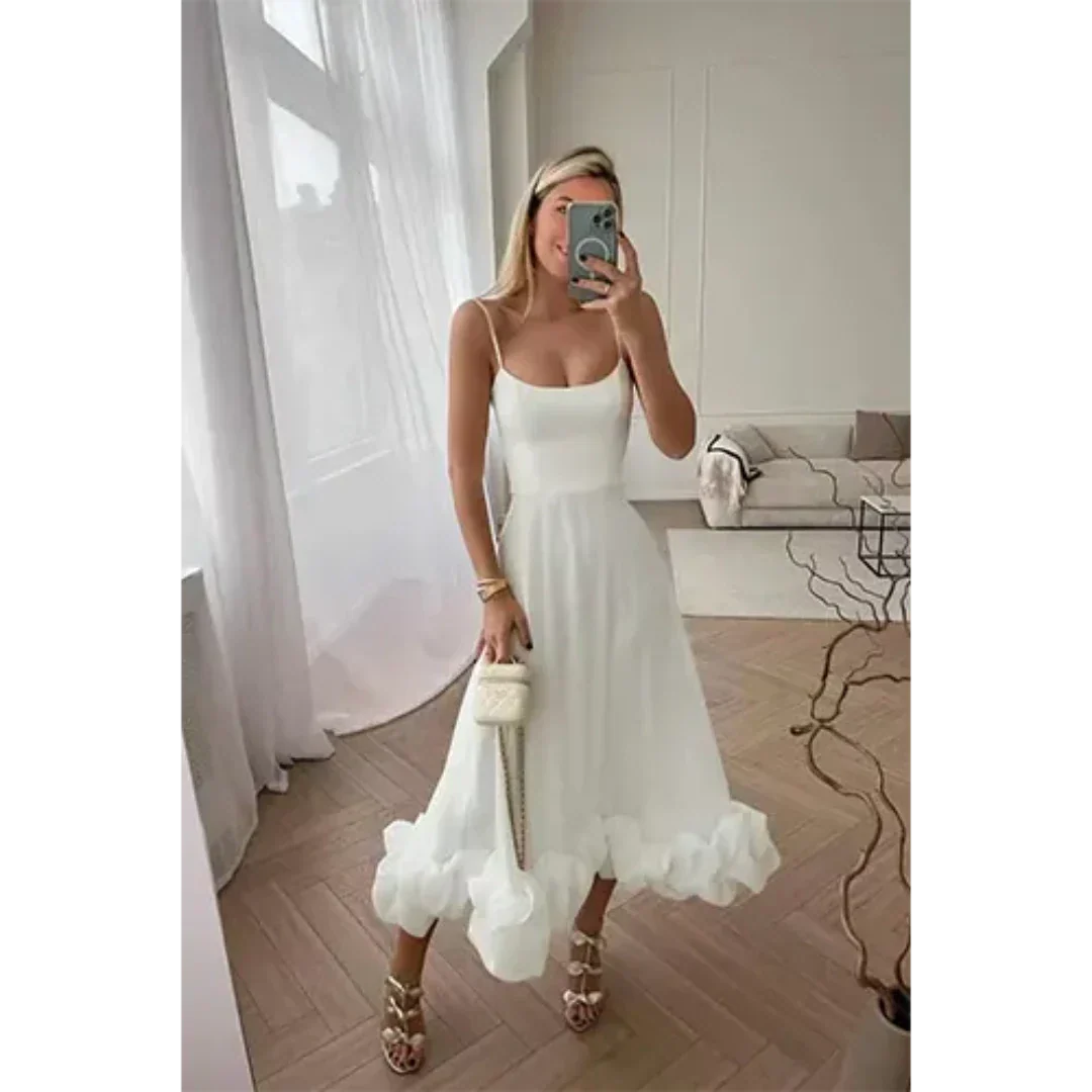 Minta | Damen Ärmelloses Partykleid | Midi