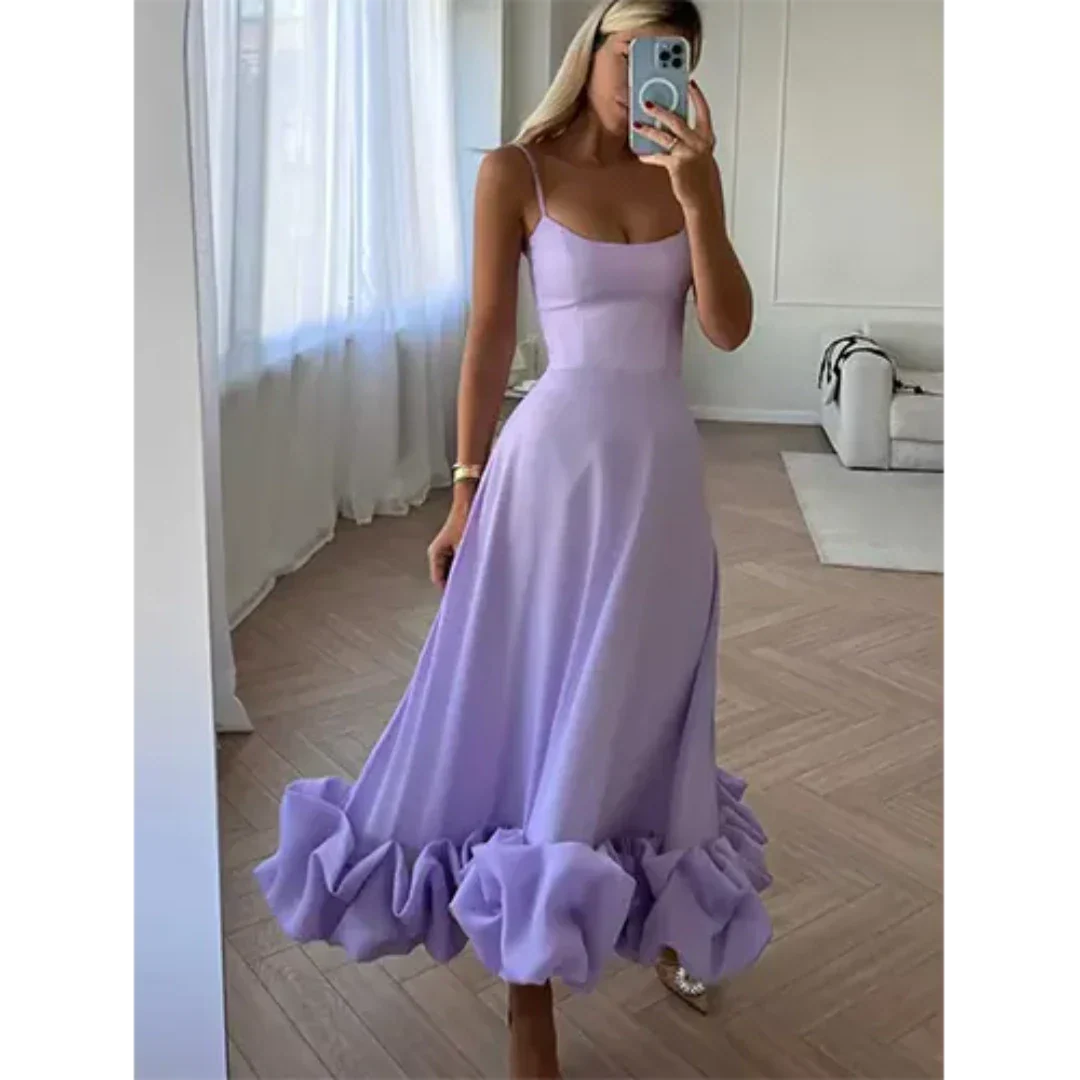 Minta | Damen Ärmelloses Partykleid | Midi