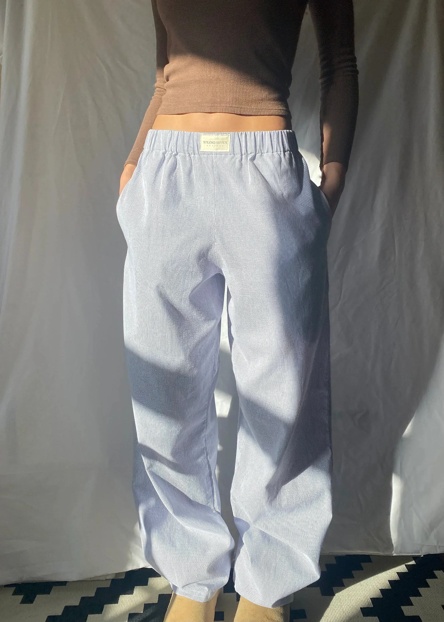 Weiche Bio-Baumwoll Lounge-Hose – Sienna