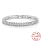 Elegantes Armband aus 925er Silber mit Kristallen
