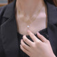 Elegante mehrschichtige Perlenkette