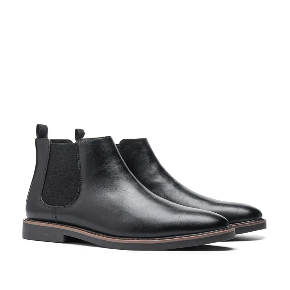 Eleganter Chelsea-Stiefel für Herren aus Leder