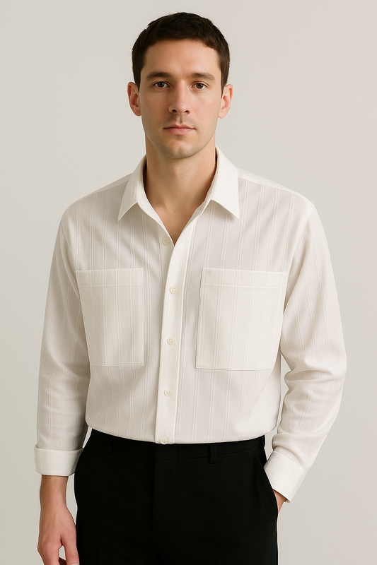 Matthew Hemd mit Streifen und Langarm
