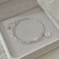 Sterling Silber Bambus Perlen Knoten Armband