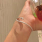 Verstellbares Schlangen-Silberarmband