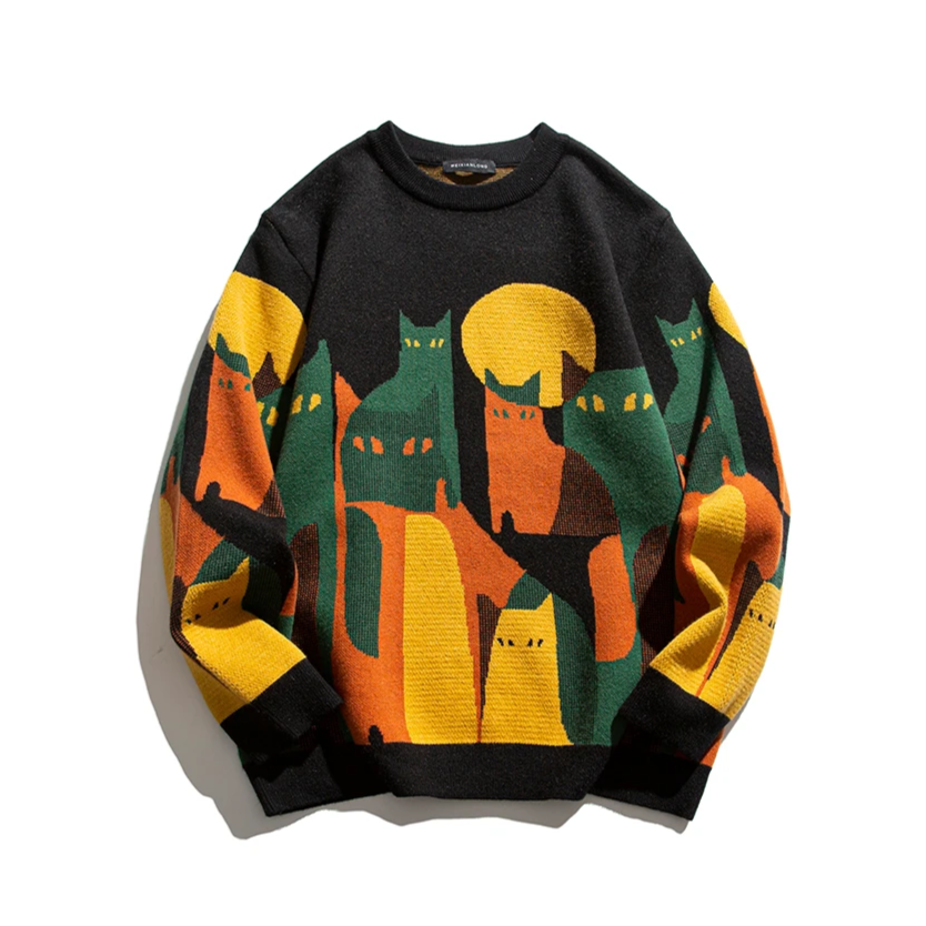 Mystic Cat - Herrenpullover