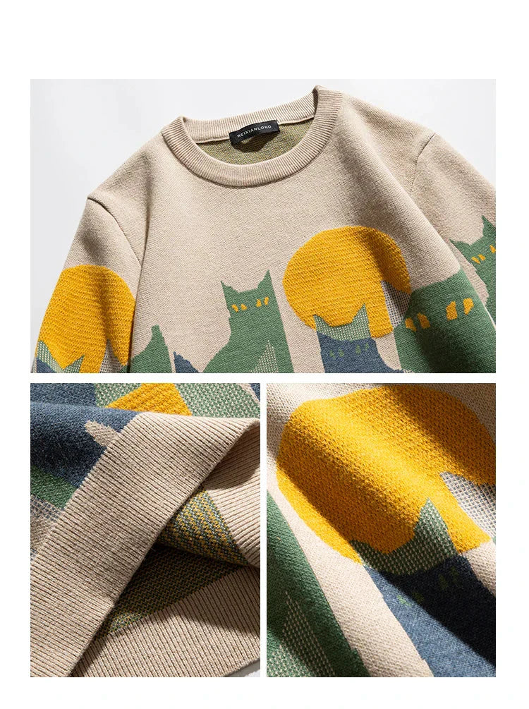 Mystic Cat - Herrenpullover