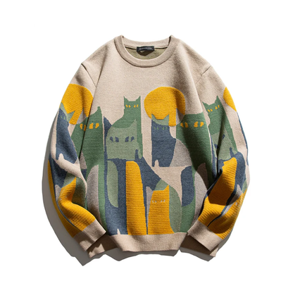 Mystic Cat - Herrenpullover