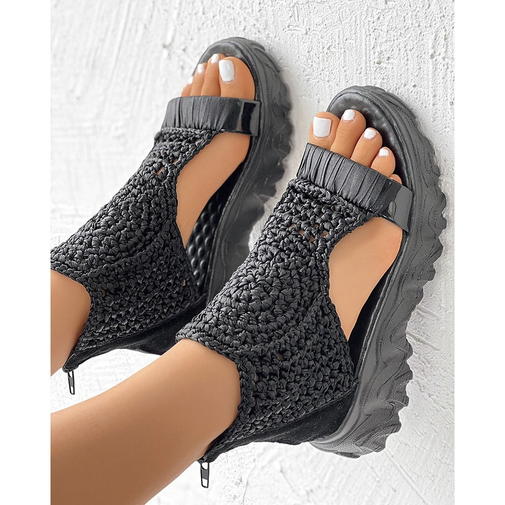 Eva | Dames Geflochtene Sandalen