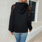 Damen Kapuzenpullover mit eleganter Spitzen-Details WW