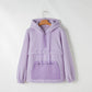 Damen Fleece-Pullover mit hohem Kragen und praktischer Fronttasche WW