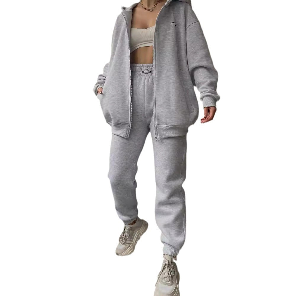 Damen lässiger Oversized Hoodie mit durchgehendem Reißverschluss und praktischen Kängurutaschen WW