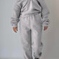 Damen lässiger Oversized-Hoodie und Jogginghose Set mit praktischem Reißverschluss WW